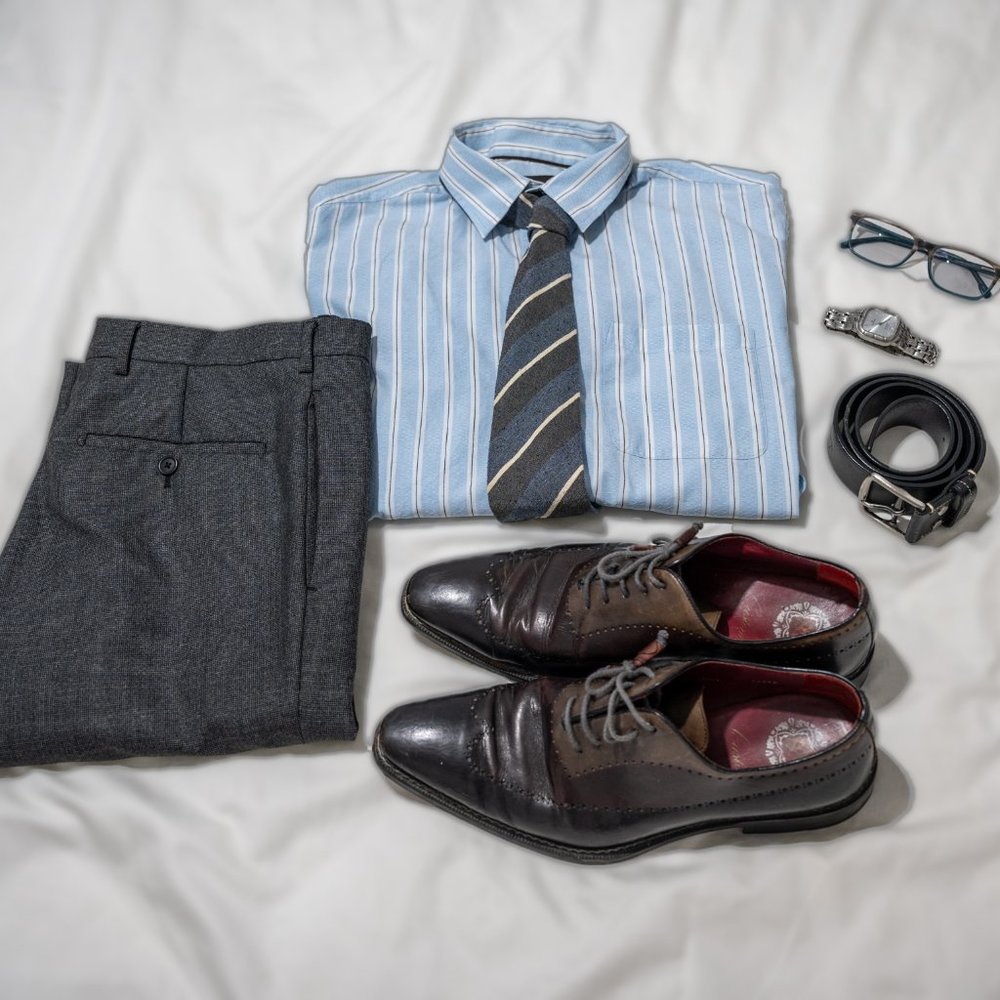 Super Classy Tasso Elba Striped Dress Shirt - Picture 3 of 10